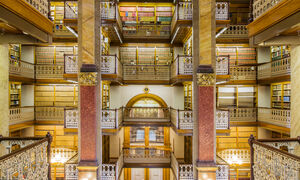 Interior of the Law Library in the State Capitol Building.
